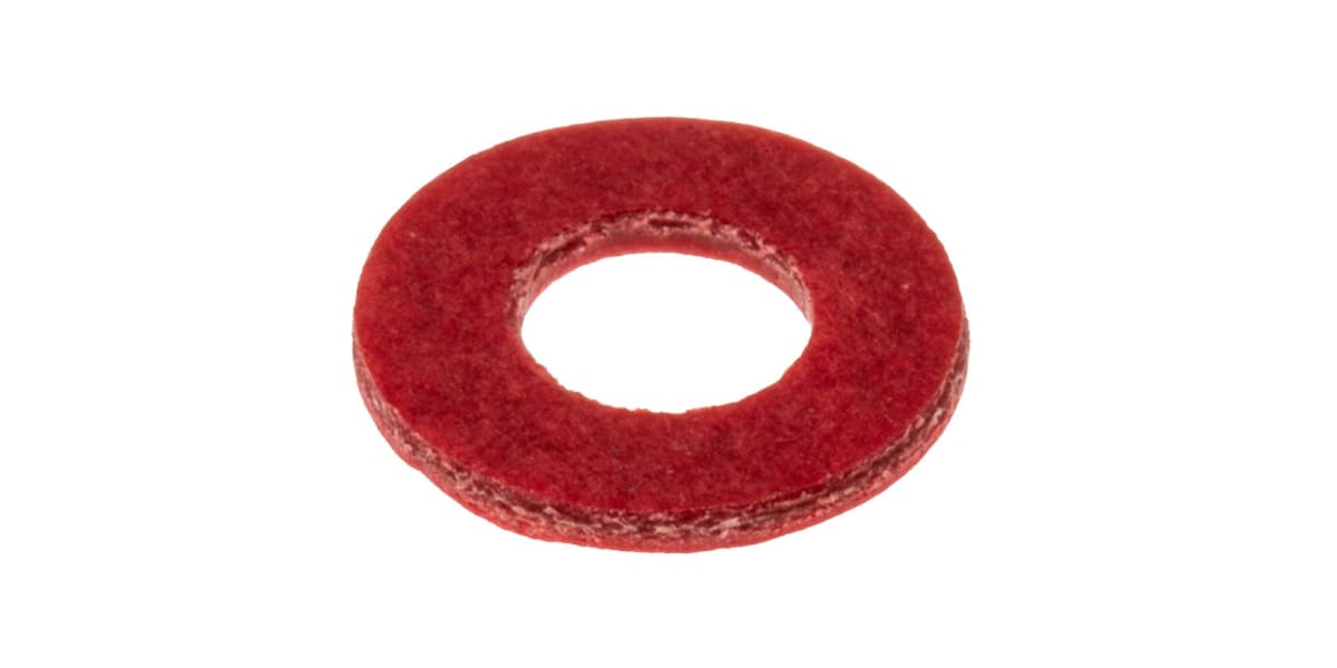 Product image for Red vulcanised fibre washer,M4