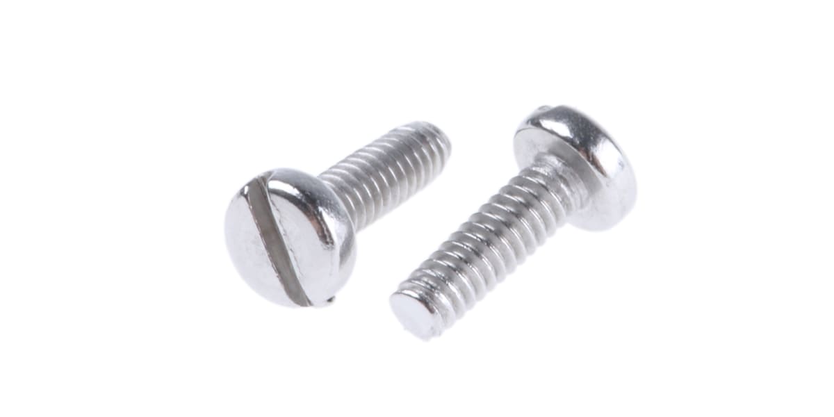 Product image for A2 s/steel slotted pan head screw,M2x6mm