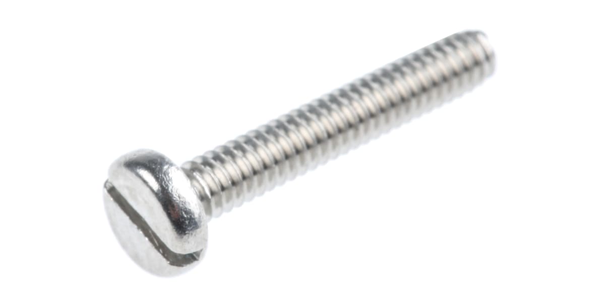 Product image for A2 s/steel slot pan head screw,M2x12mm