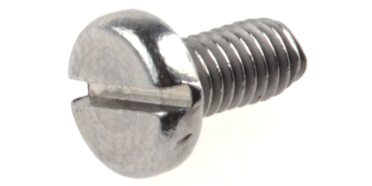 Product image for A2 s/steel slotted pan head screw,M3x6mm