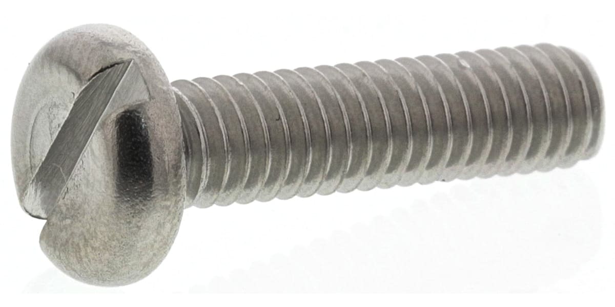 Product image for A2 S/STEEL SLOT PAN HEAD SCREW,M4X16MM