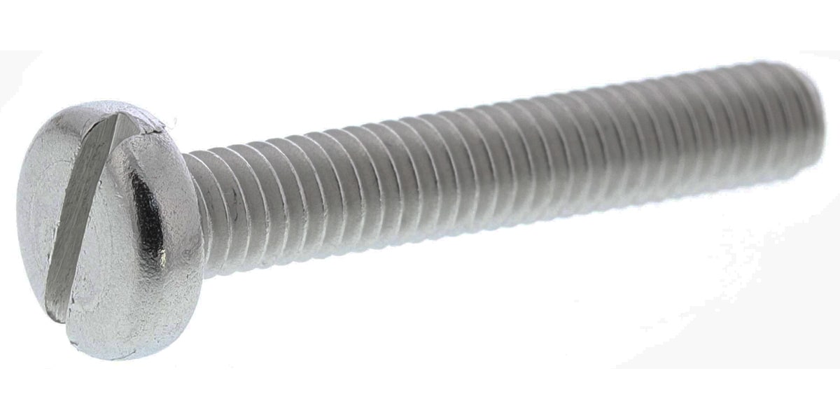 Product image for A2 s/steel slot pan head screw,M4x25mm