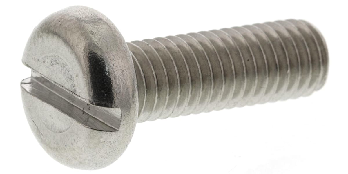 Product image for A2 S/STEEL SLOT PAN HEAD SCREW,M5X16MM