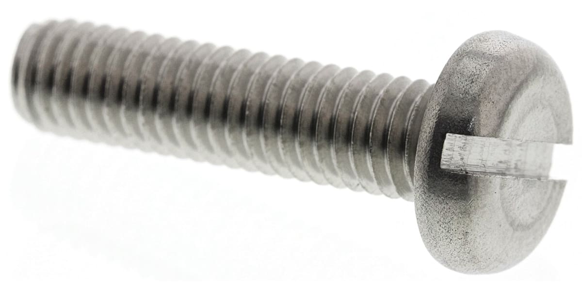 Product image for A2 S/STEEL SLOT PAN HEAD SCREW,M5X20MM