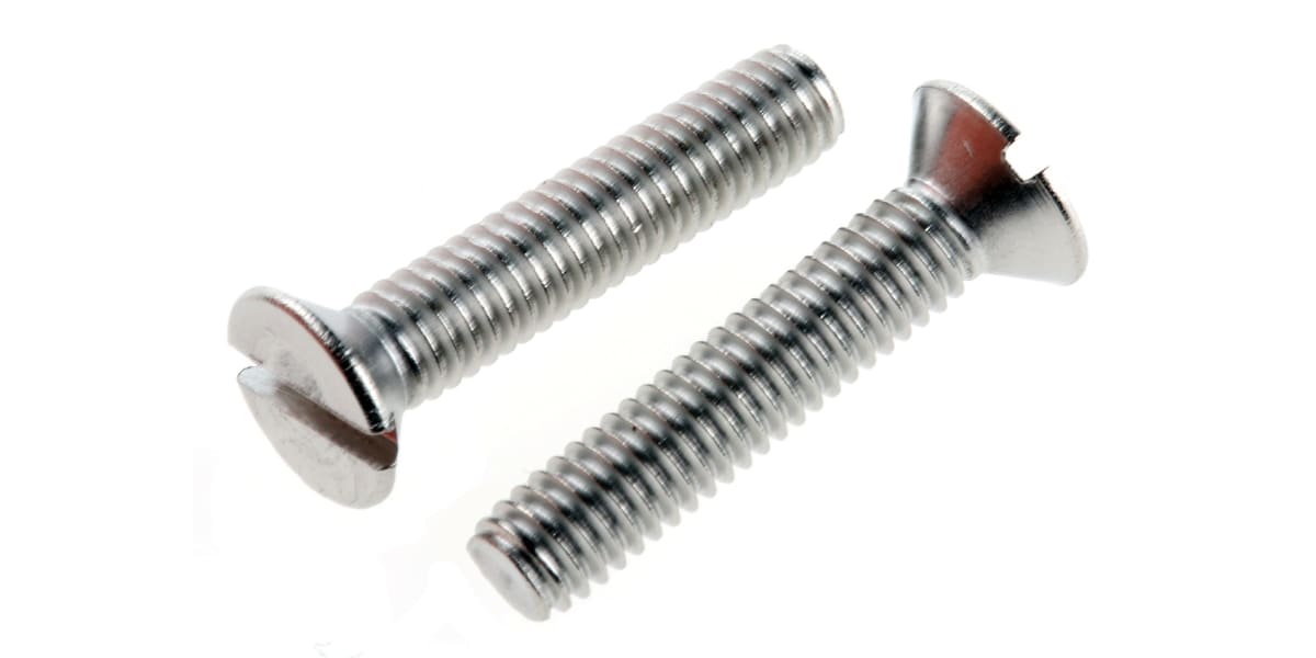 Product image for A2 s/steel slot csk head screw,M4x20mm