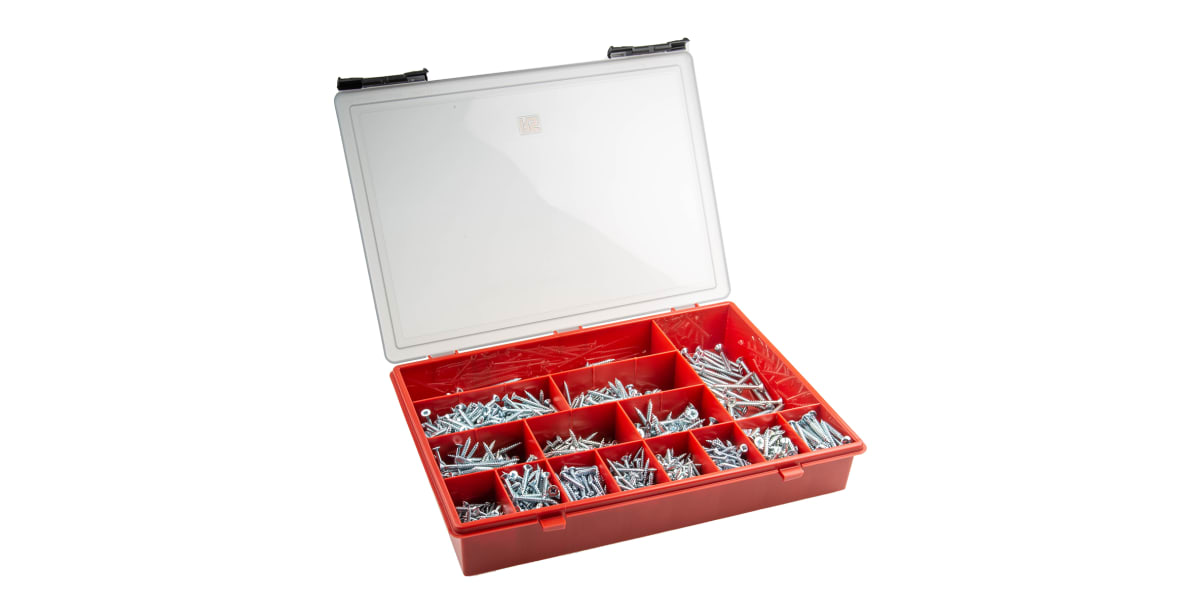 Product image for Cross recess csk/round wood screw kit