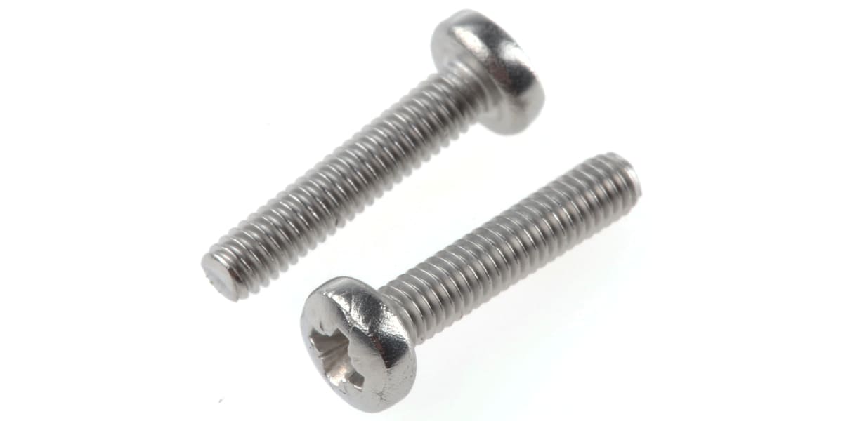 Product image for A2 s/steel cross panhead screw,M2.5x12mm