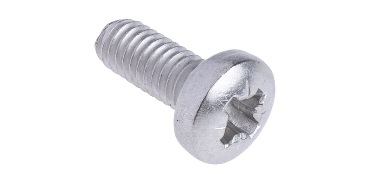 Product image for A2 s/steel cross pan head screw,M4x10mm