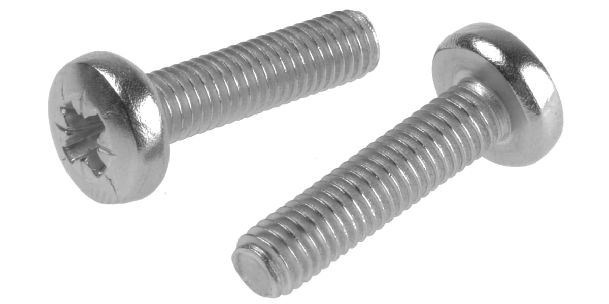 Product image for A2 s/steel cross pan head screw,M5x20mm