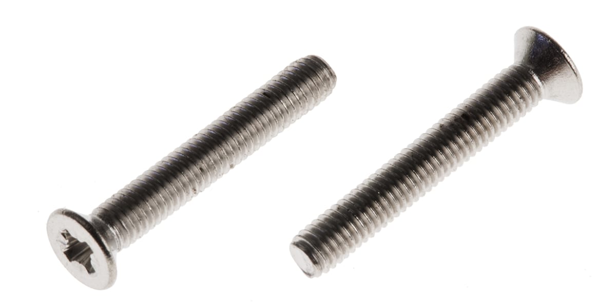 Product image for A2 s/steel cross csk head screw,M3x20mm