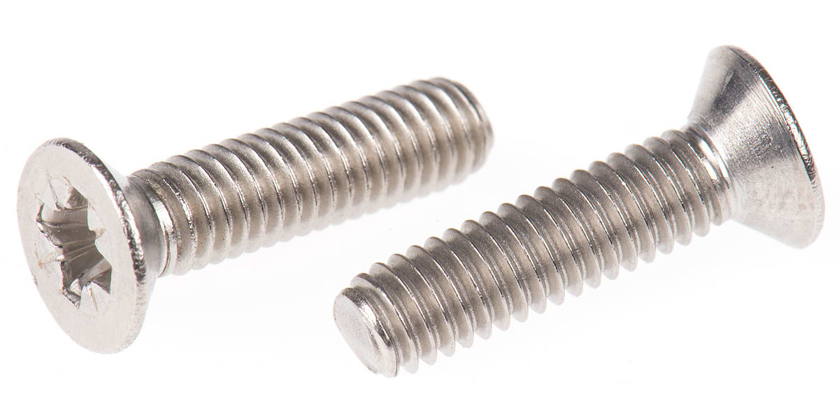 Product image for A2 s/steel cross csk head screw,M4x16mm