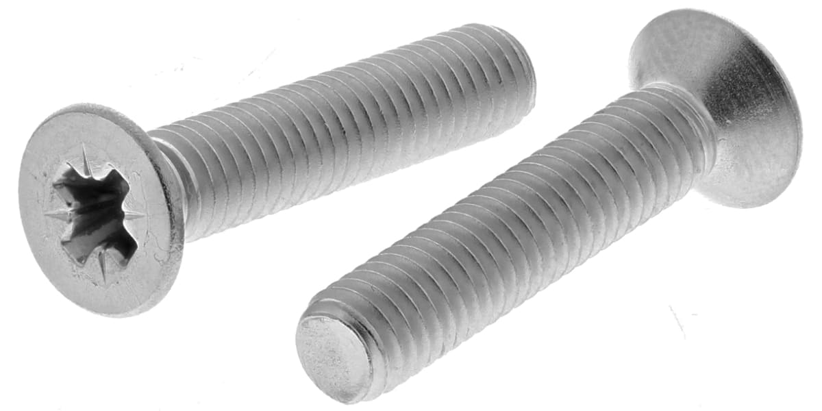 Product image for A2 s/steel cross csk head screw,M5x25mm