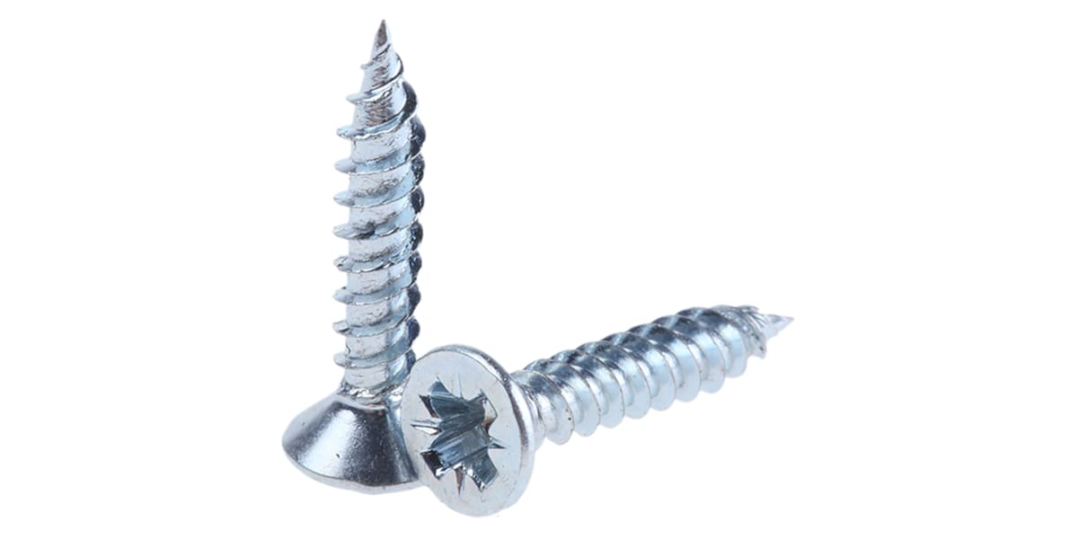 Product image for 2 thread csk head woodscrew,No.6x3/4in