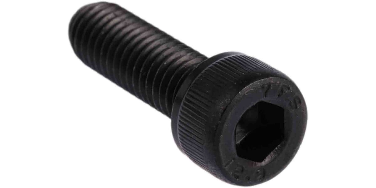 Product image for Blk steel hex skt cap head screw,M8x25mm