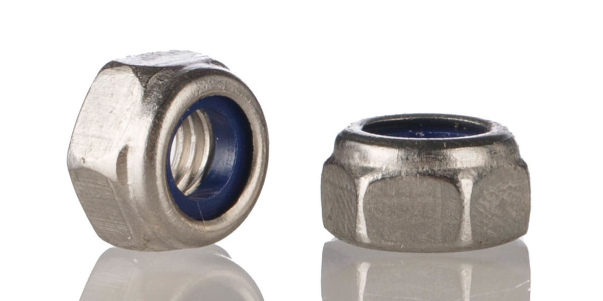 Product image for Zinc plated steel self locking nut,M8