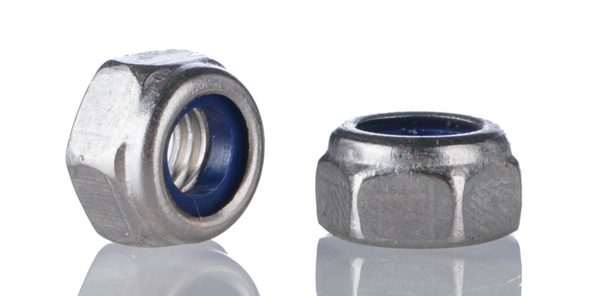 Product image for Zinc plated steel self locking nut,M10