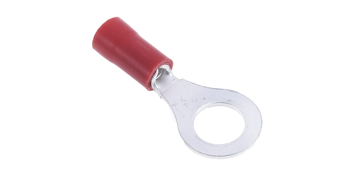 Product image for Red M6/0BAcrimp ring terminal0.5-1.5sqmm