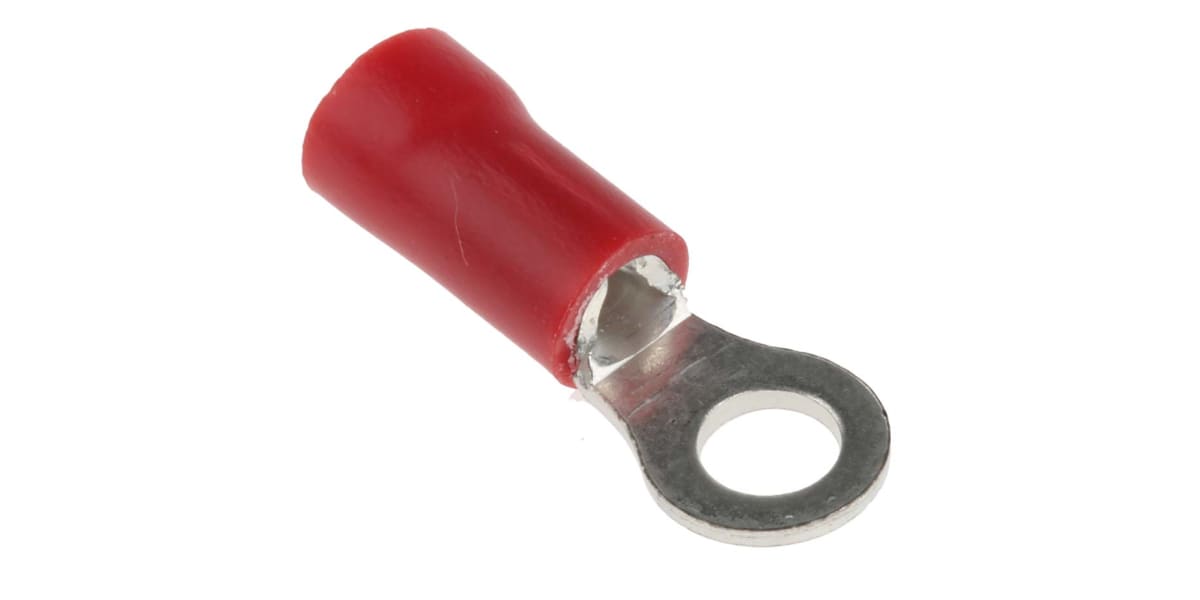 Product image for Red M3.5crimp ring terminal,0.5-1.5sq.mm