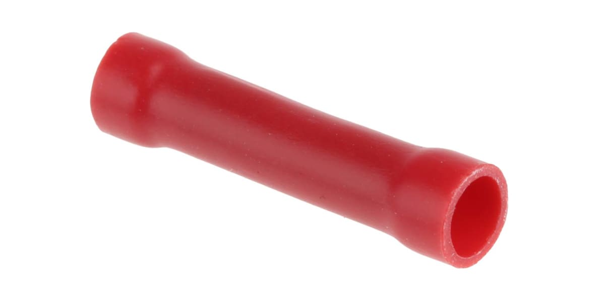 Product image for Red crimp butt terminal,0.5-1.0sq.mm