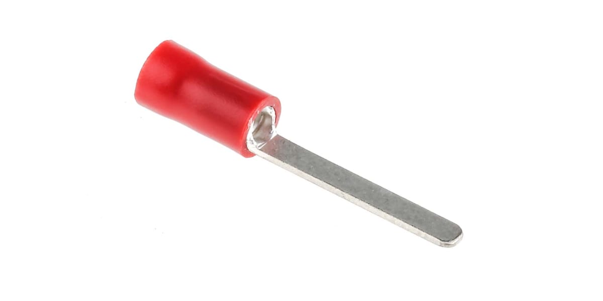 Product image for Red crimp blade terminal,0.5-1.5sq.mm