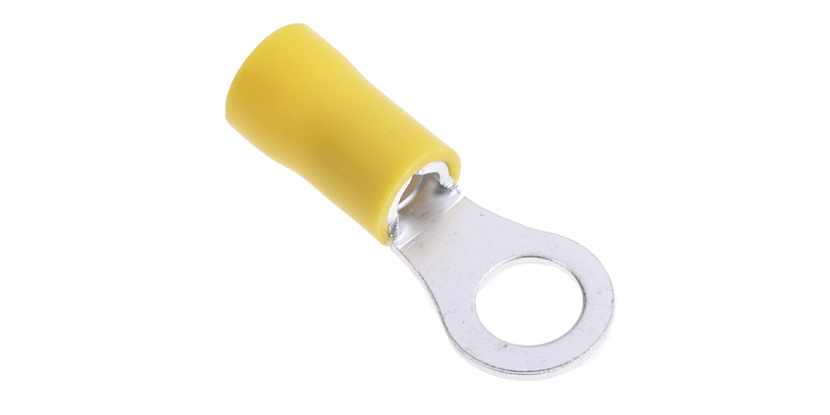 Product image for Yel M6 crimp ring terminal,2.5-6.5sq.mm