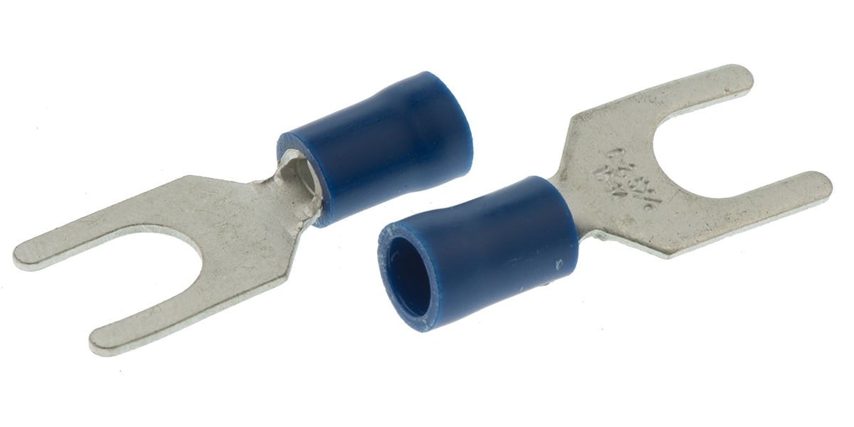 Product image for Blue M6 crimp spade terminal1.5-2.5sq.mm