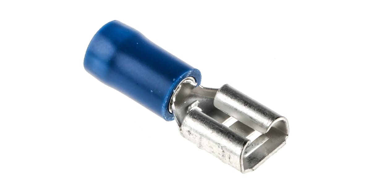 Product image for Blue crimp female receptacle,0.25in/B