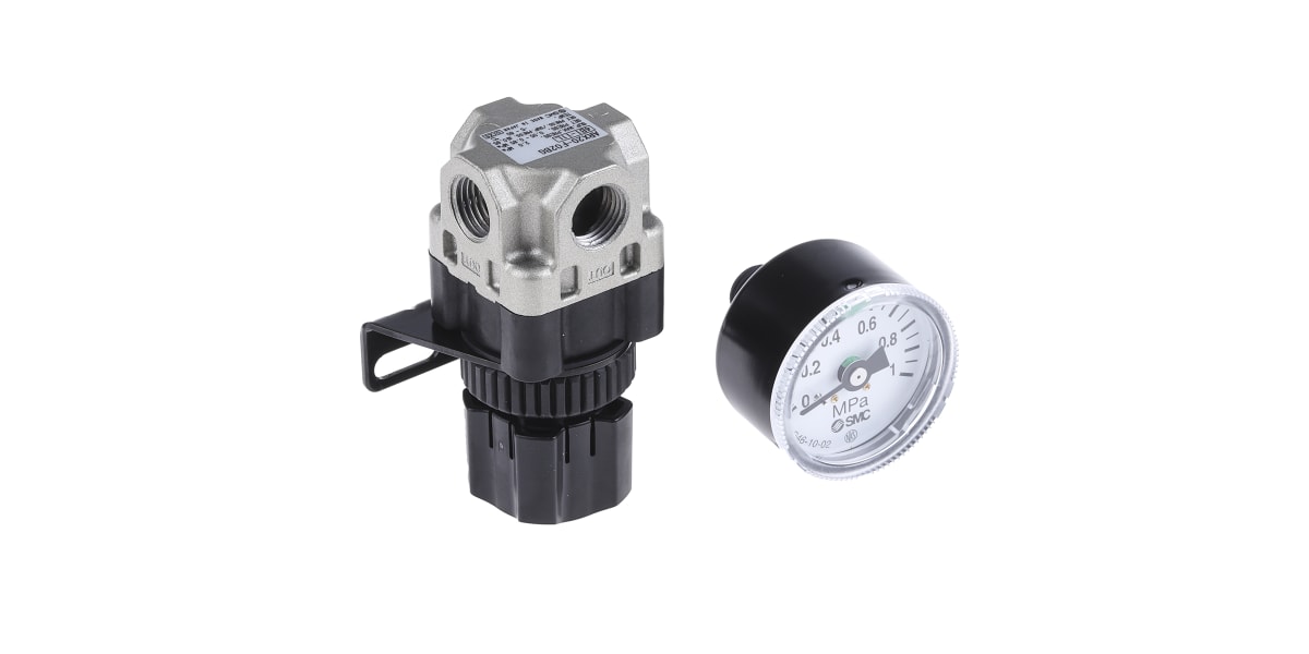 Product image for Pressure regulator 20bar in. 1/4""