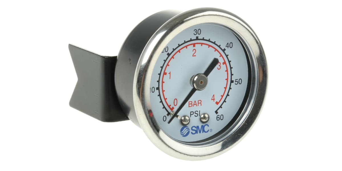 Product image for Pressure gauge 40mm panel mount 4 bar