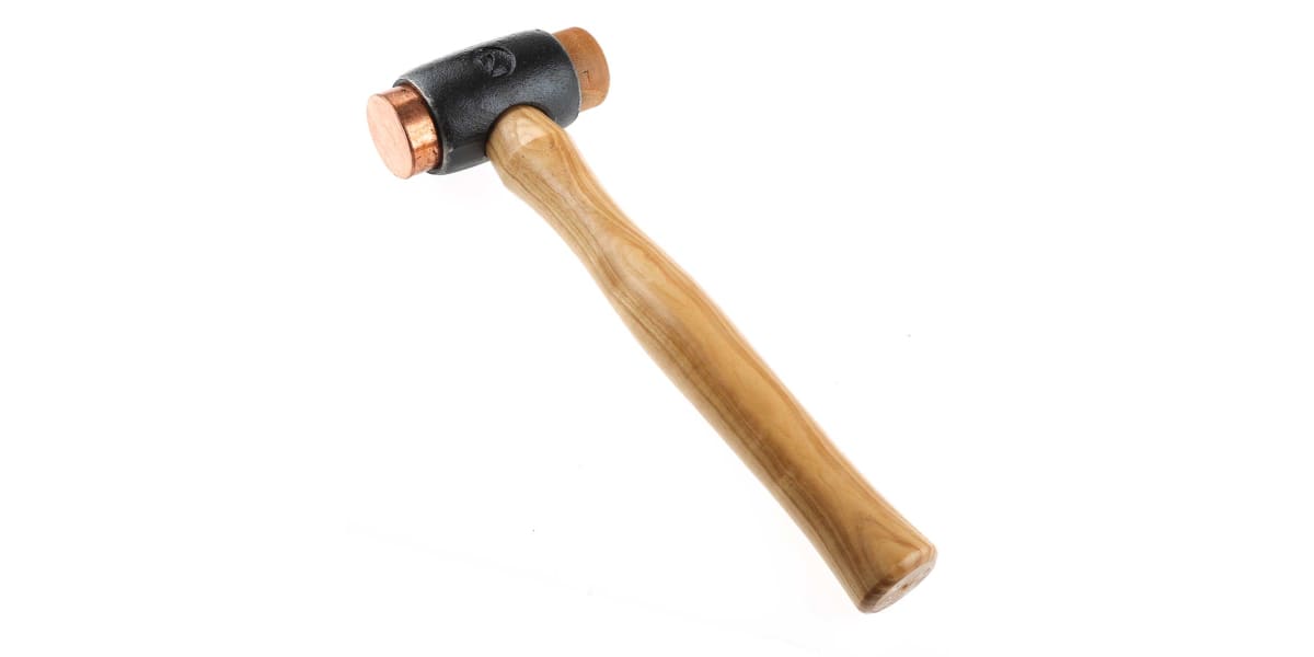 Product image for Copper and hide hammer,2.5lb