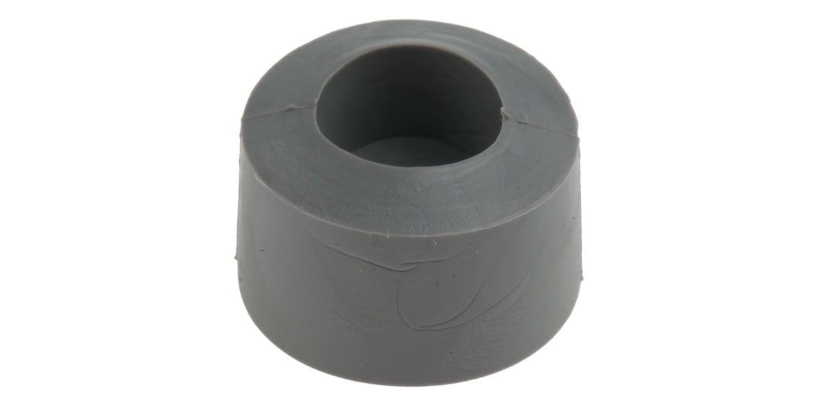 Product image for Grey screw fixing feet,19mm diax10.2mm H