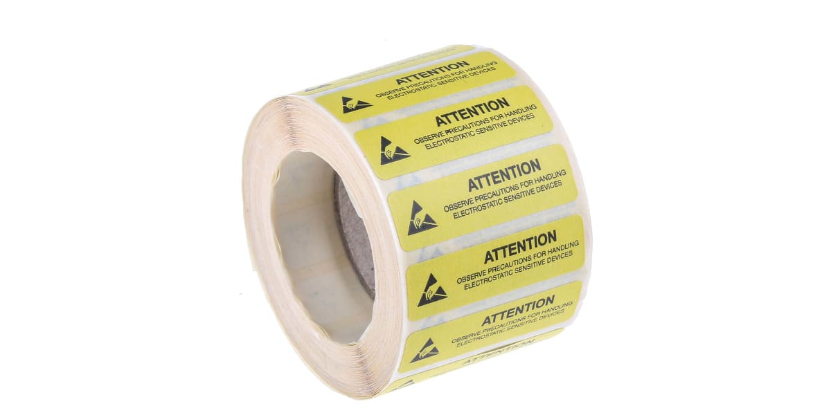 Product image for Paper label/symbol "ATTENTION",13x45mm