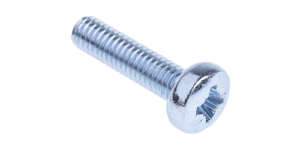 Product image for ZnPt steel cross pan head screw,M4x16mm