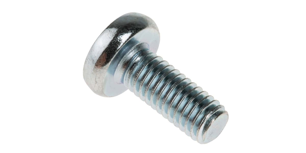 Product image for ZnPt steel cross pan head screw,M5x12mm