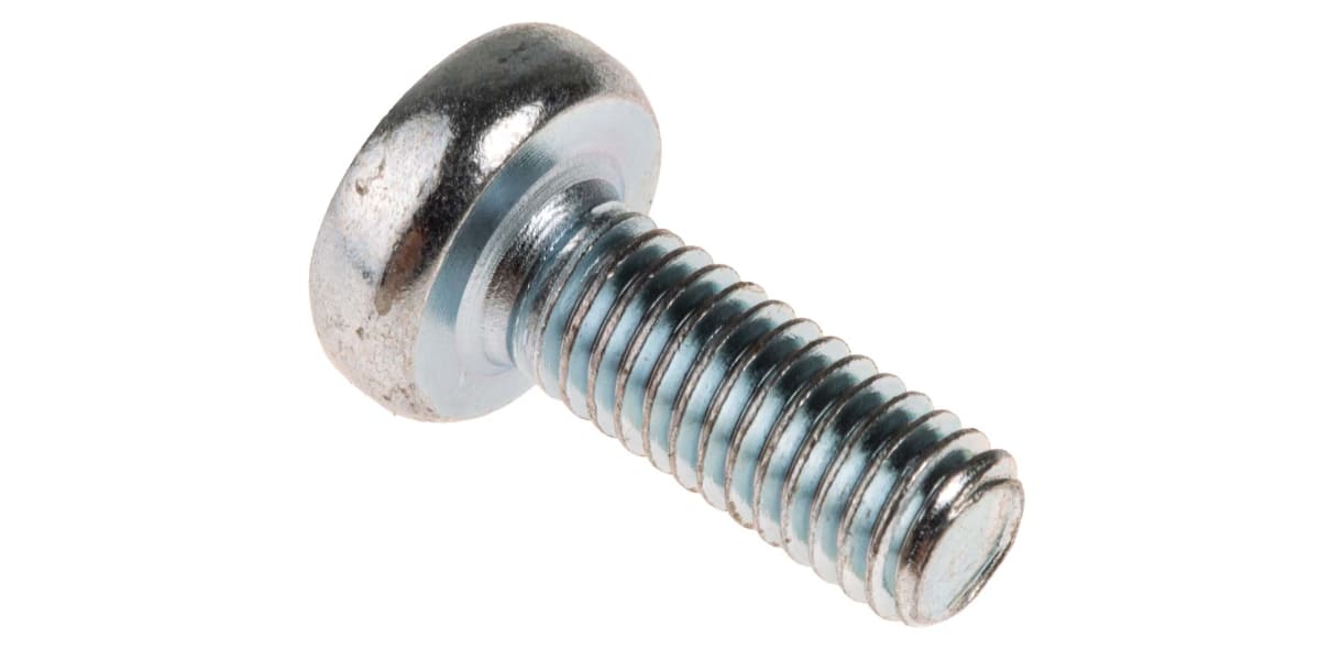 Product image for ZnPt steel cross pan head screw,M6x16mm