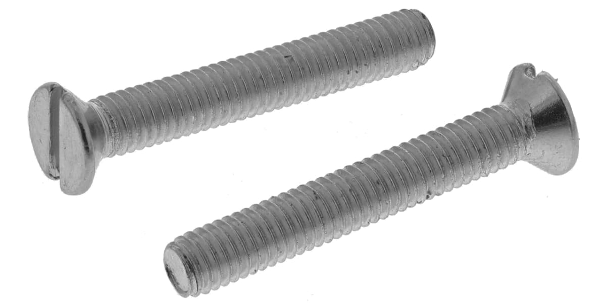 Product image for ZnPt steel slot csk head screw,M3x20mm