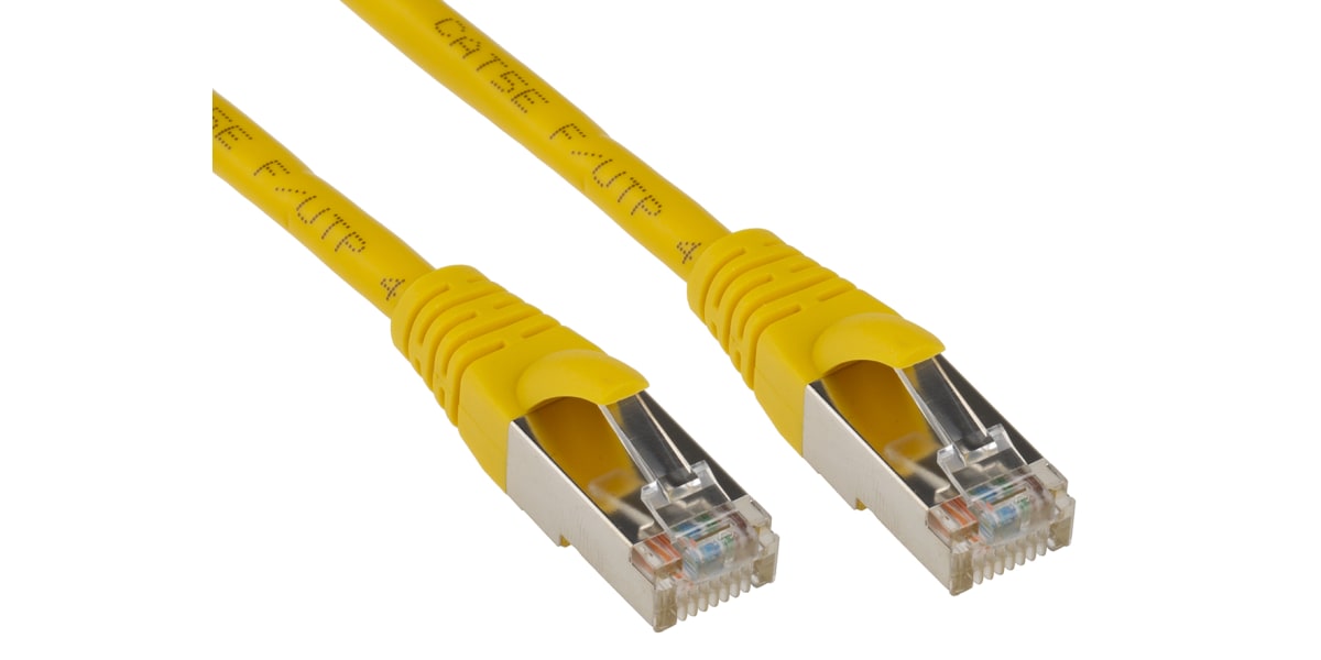 Product image for Patch cord Cat 5e FTP PVC 1m Yellow