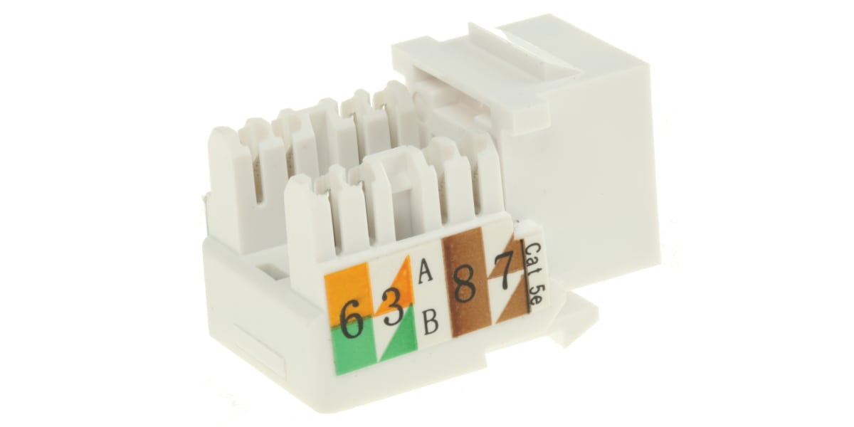 Product image for Jack UTP Cat 5e standard 90D-White