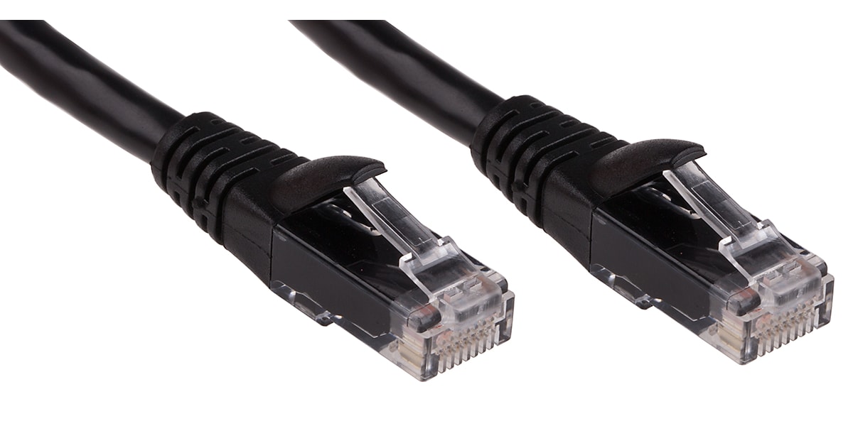 Product image for Patch cord Cat 6 UTP PVC 1m Black