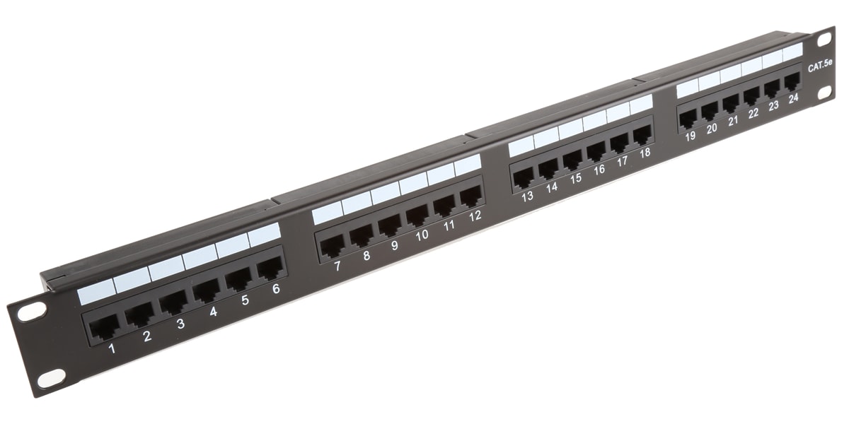 Product image for Patch Panel Cat 5e UTP 24 port