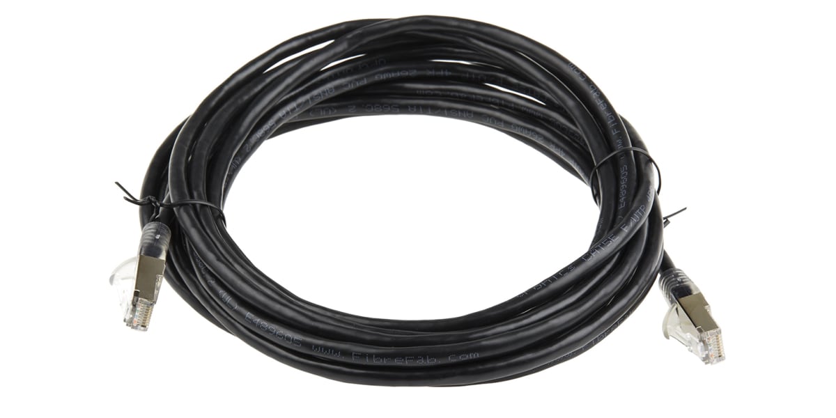 Product image for Patch cord Cat 5e FTP PVC 5m Black