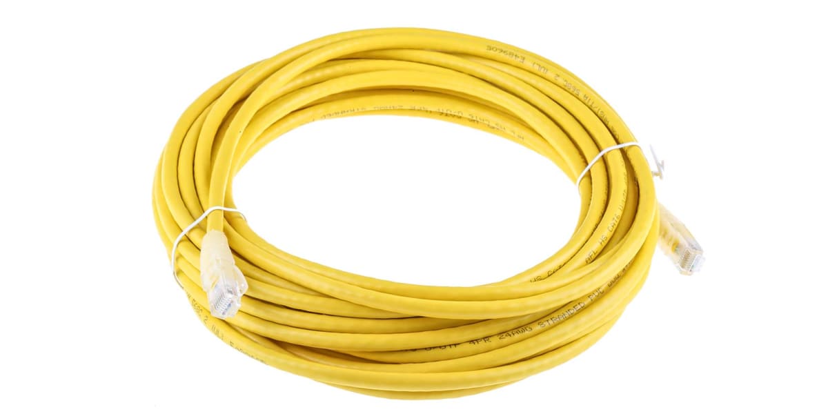 Product image for Patch cord Cat 6 UTP PVC 10m Yellow