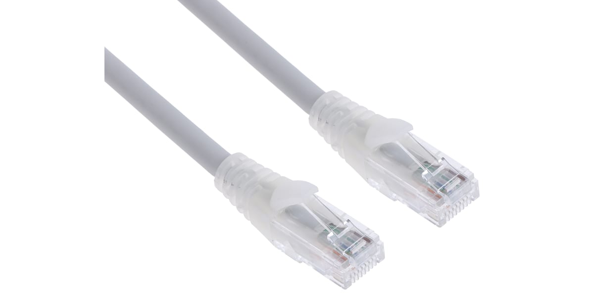 Product image for RS PRO Grey Cat6 Cable U/UTP LSZH Male RJ45/Male RJ45, 3m