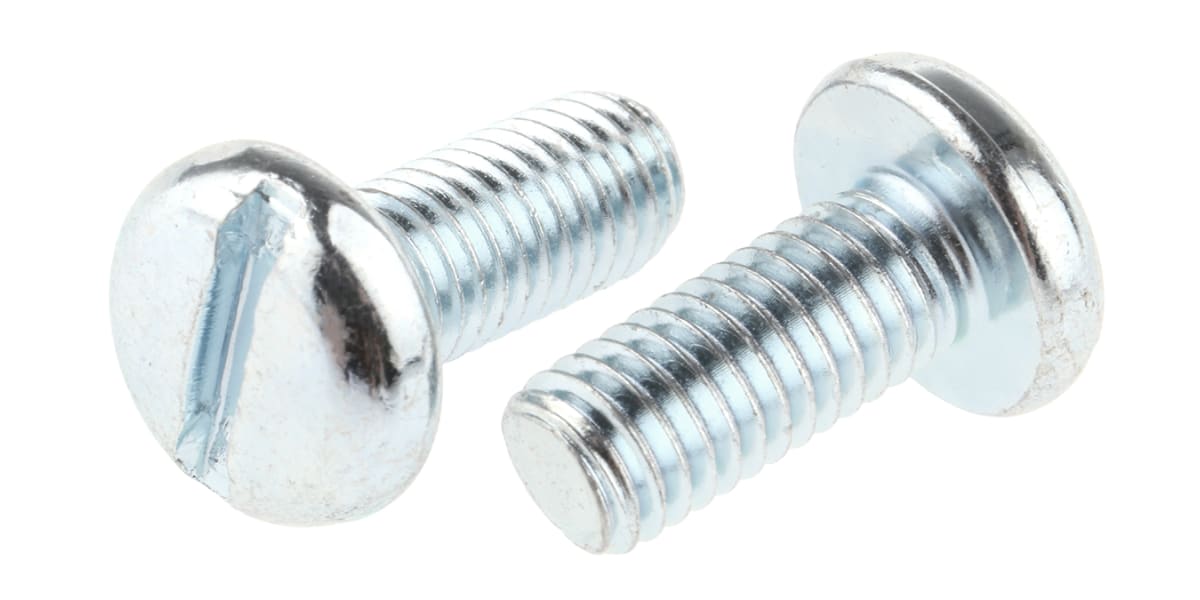 Product image for ZnPt steel slot pan head screw,M5x12mm