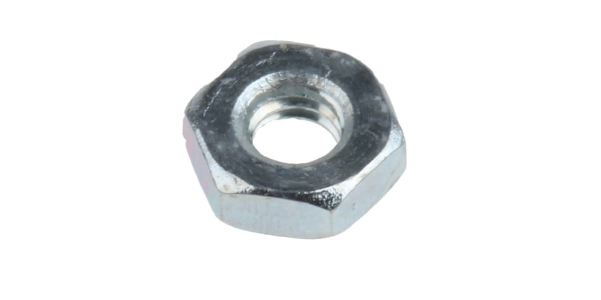 Product image for Zinc plated steel hexagon full nut,M2.5