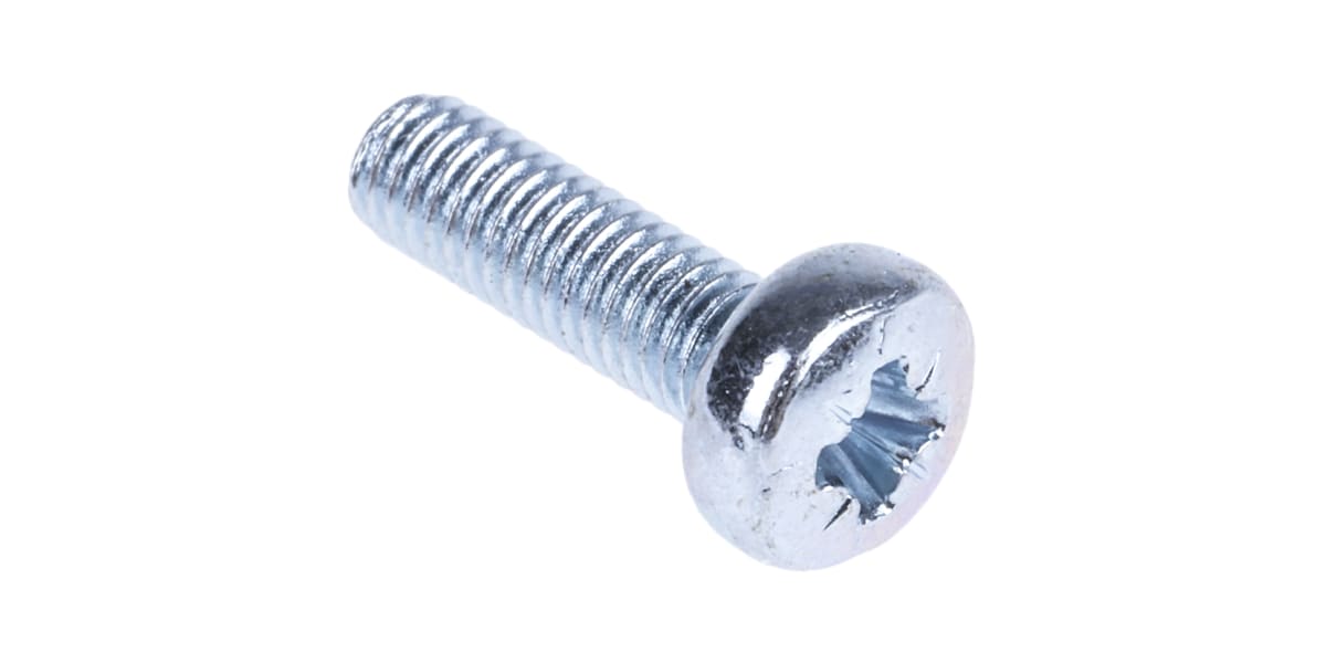 Product image for ZnPt steel cross pan head screw,M3x10mm