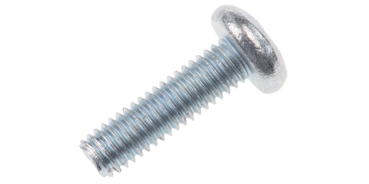 Product image for ZnPt steel cross panhead screw,M3.5x12mm