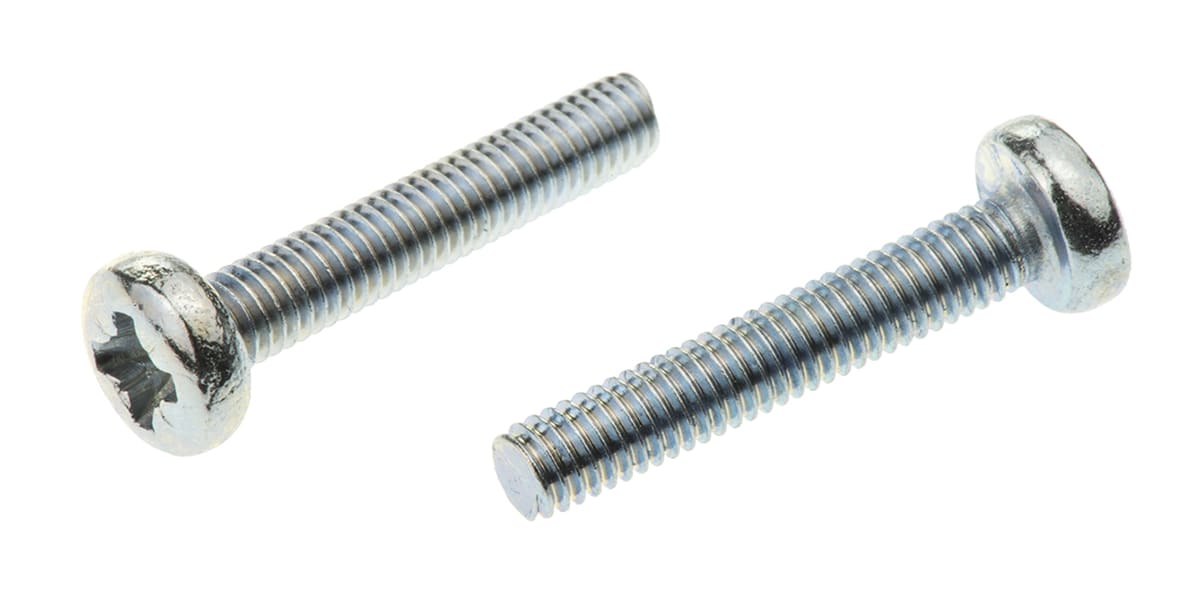 Product image for ZnPt steel cross panhead screw,M3.5x20mm