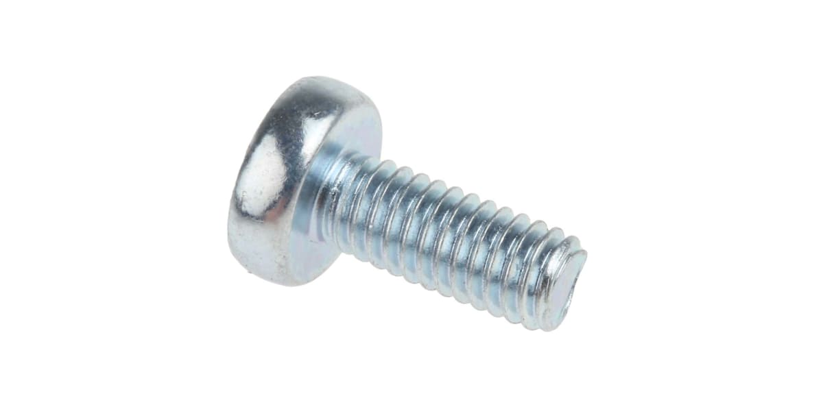 Product image for ZnPt steel cross pan head screw,M4x10mm