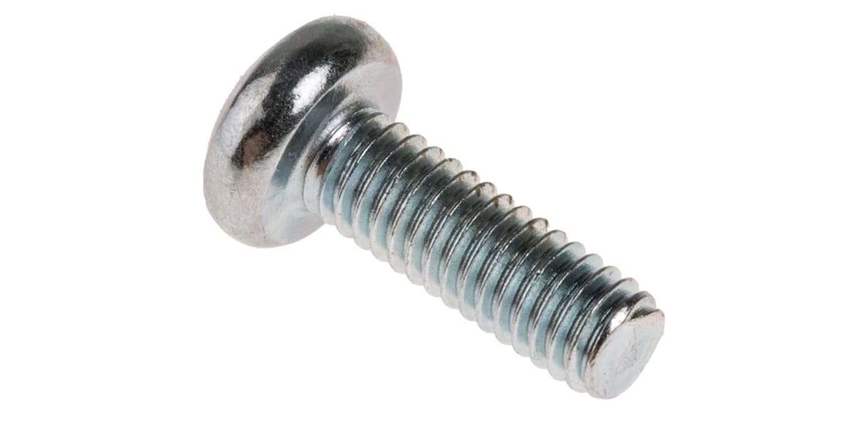 Product image for ZnPt steel cross pan head screw,M4x12mm